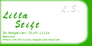 lilla stift business card